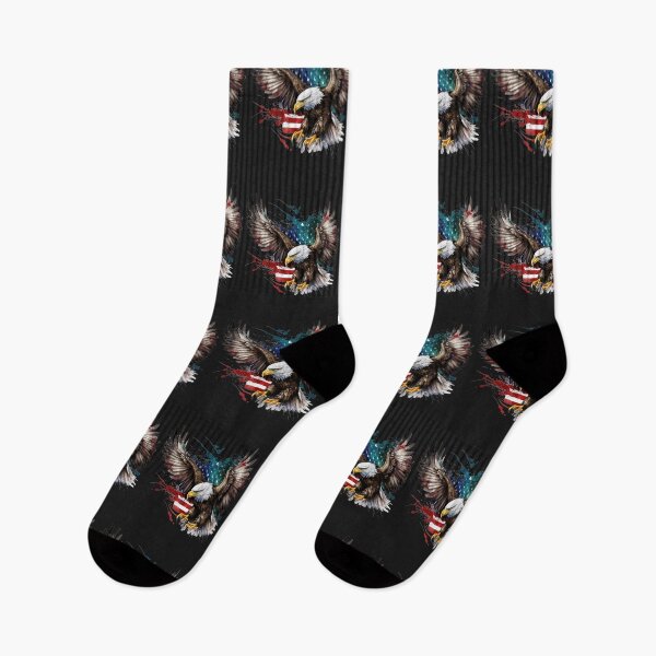 Item preview, American Bald Eagle with Stars and Stripes Background designed and sold by AmericaFreedom.