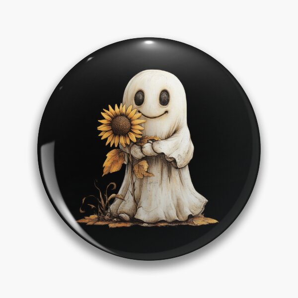 Item preview, Charming Ghost with Sunflower designed and sold by Hillonmary.