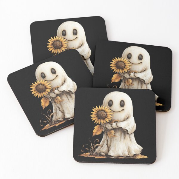 Item preview, Charming Ghost with Sunflower designed and sold by Hillonmary.