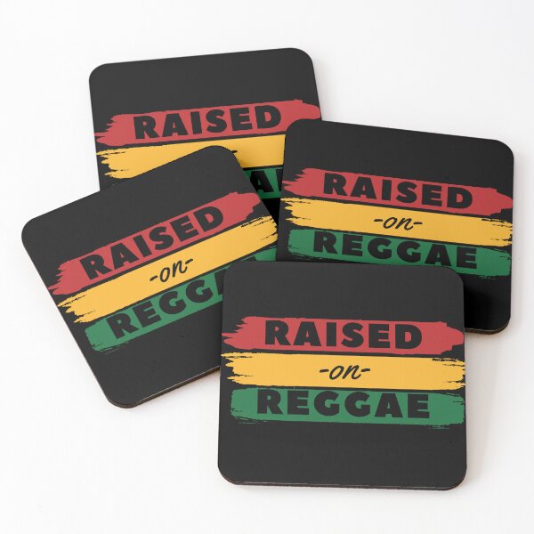 Item preview, Raised on Reggae Distressed Reggae Rasta Flag Colors designed and sold by RastaColors.