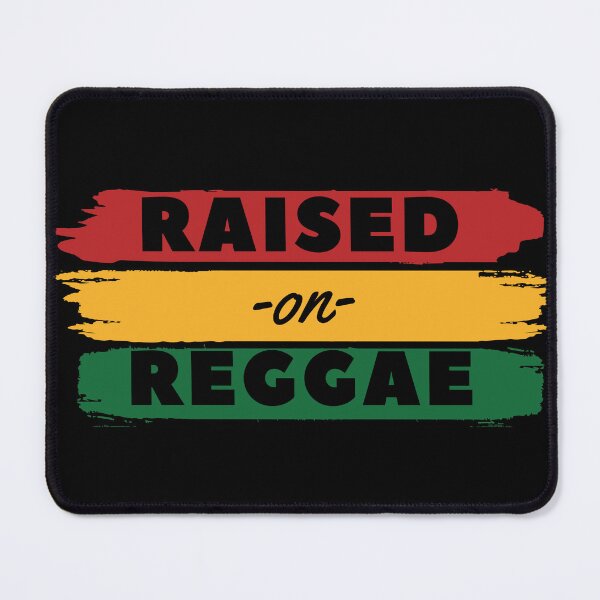 Item preview, Raised on Reggae Distressed Reggae Rasta Flag Colors designed and sold by RastaColors.
