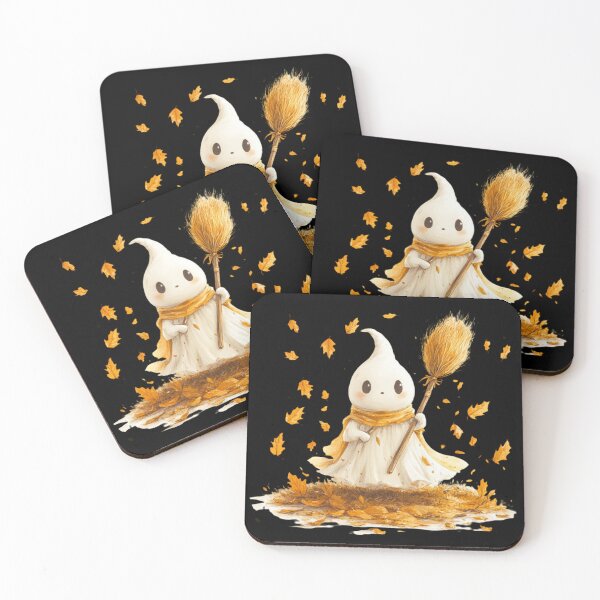 Item preview, Whimsical Ghost with Broom designed and sold by Hillonmary.