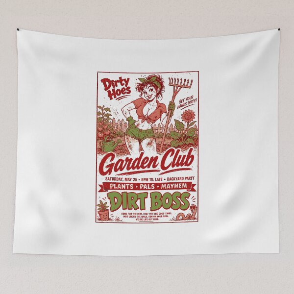 Item preview, Urban Gardening Dirty Hoes Garden Club Plants designed and sold by LuminOrb.