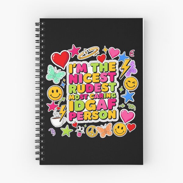 Item preview, I'm The Nicest Rudest Most Caring IDGAF Person Sarcastic Humor designed and sold by Redgiant87x.