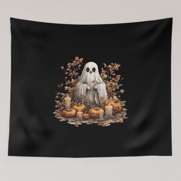Item preview, Ghost Surrounded by Pumpkins designed and sold by Hillonmary.