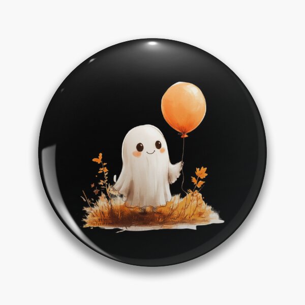 Artikelvorschau, Niedlicher Geist mit orangefarbenem Ballon entworfen und verkauft von Hillonmary.