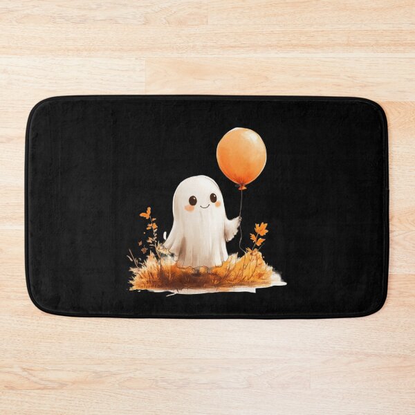 Item preview, Cute Ghost with Orange Balloon designed and sold by Hillonmary.