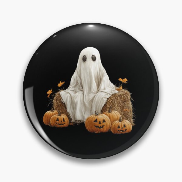 Item preview, Ghost on a Hay Bale designed and sold by Hillonmary.