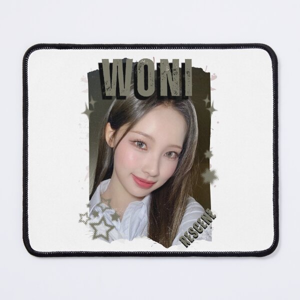 Item preview, Rescenee Woni Global Vocal KPOP Girl Group Black and White Collage Digital Art Portrait designed and sold by AJUNICE STUDIO.