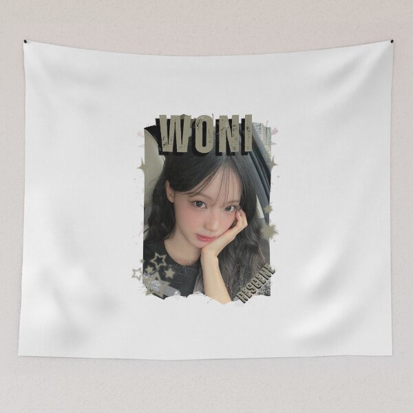 Item preview, Rescenee Woni Global Vocal KPOP Girl Group Black and White Collage Digital Art Portrait designed and sold by AJUNICE STUDIO.