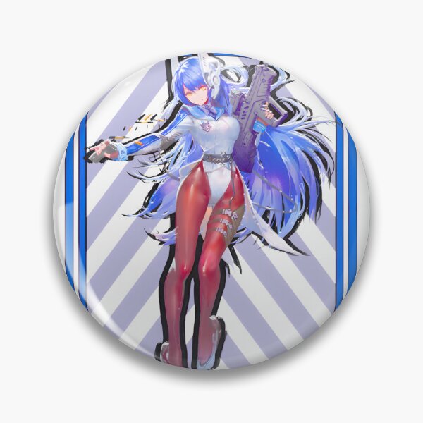 Item preview, Cybernetic Valkyrie Warrior With Blue Hair And Gun designed and sold by RaymondGnLTees.