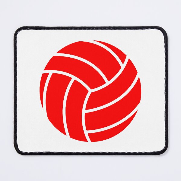Item preview, Minimalist Red Volleyball Sports Shape Graphic designed and sold by pattern-archive.