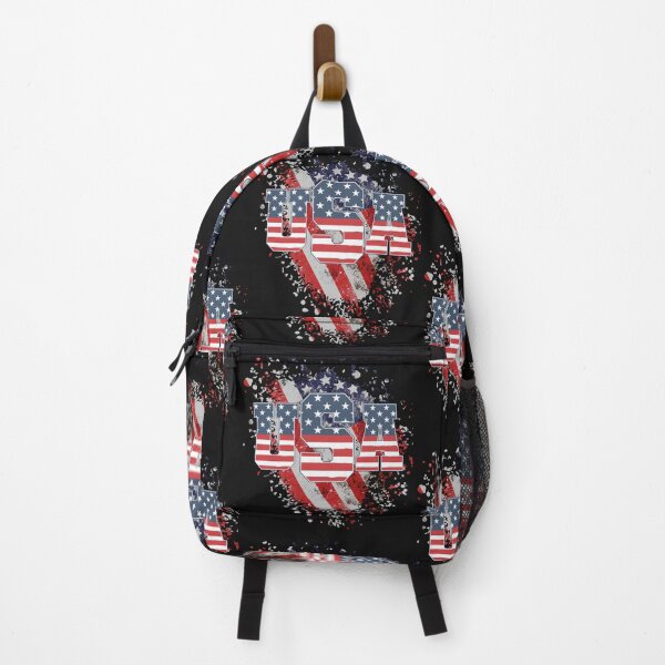 Item preview, Patriotic USA Letters with Distressed American Flag designed and sold by AmericaFreedom.