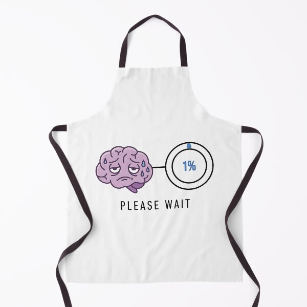Item preview, Brain Loading 1 Percent Tired Meme designed and sold by Zazz Lee.