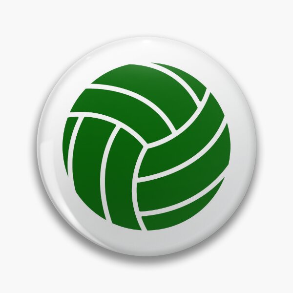 Item preview, Minimalist Dark Green Volleyball Sports Shape Graphic designed and sold by pattern-archive.