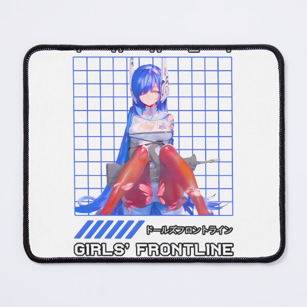 Item preview, Anime Girl With Blue Hair And Gun Art designed and sold by RaymondGnLTees.