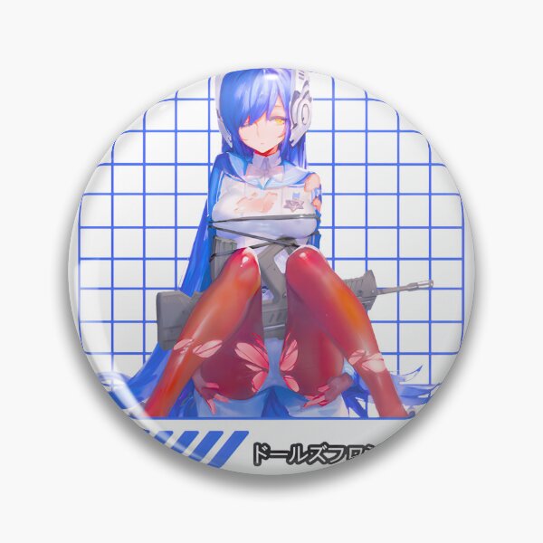 Item preview, Anime Girl With Blue Hair And Gun Art designed and sold by RaymondGnLTees.
