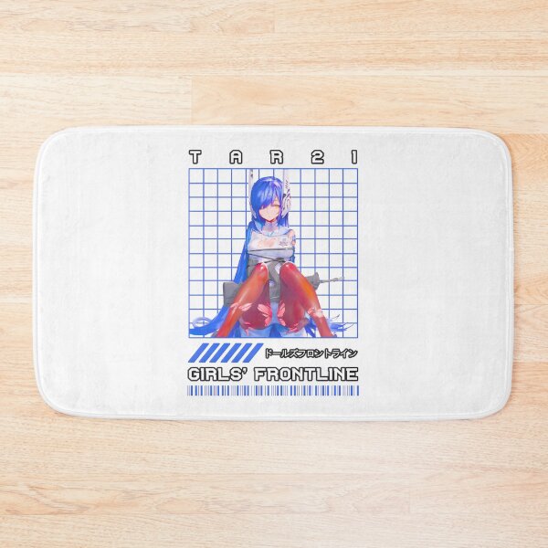 Item preview, Anime Girl With Blue Hair And Gun Art designed and sold by RaymondGnLTees.