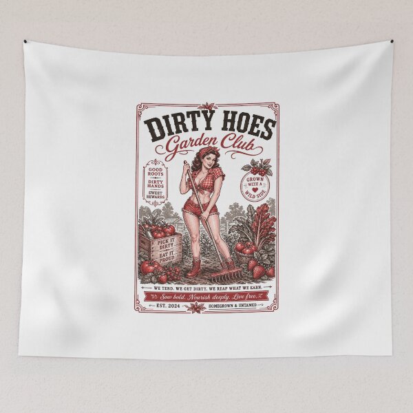 Item preview, Dirty Hoes Garden Club Organic Gardening designed and sold by LuminOrb.