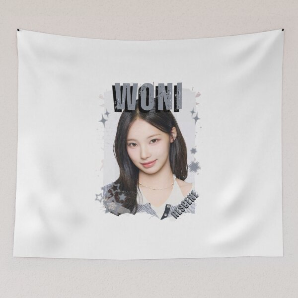 Item preview, Rescenee Woni Global Vocal KPOP Girl Group Black and White Collage Digital Art Portrait designed and sold by AJUNICE STUDIO.