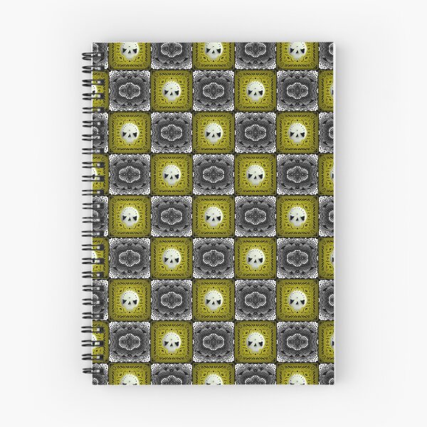 Item preview, Skull Granny Square - Black & Yellow designed and sold by Moonlit Datura.