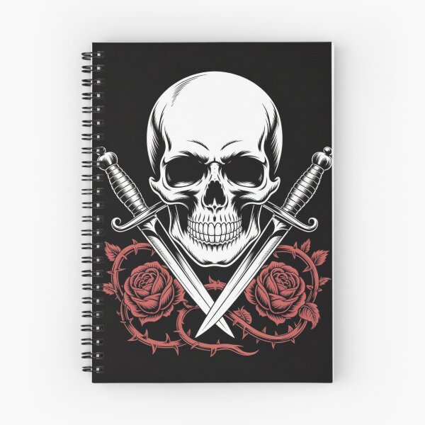Item preview, Skull Daggers and Red Roses Gothic Tattoo Aesthetic Graphic designed and sold by nova-bloom.