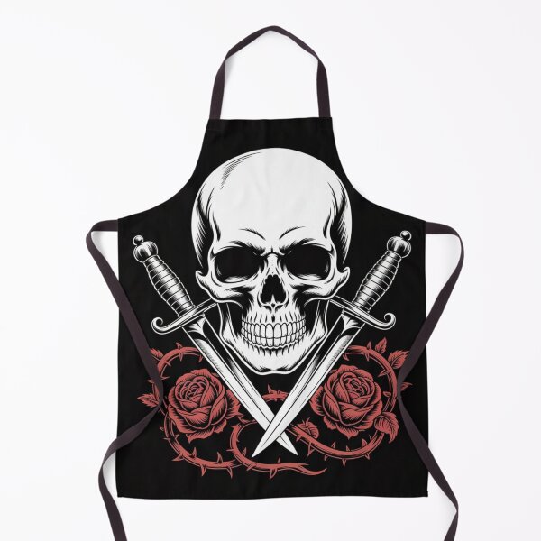 Item preview, Skull Daggers and Red Roses Gothic Tattoo Aesthetic Graphic designed and sold by nova-bloom.