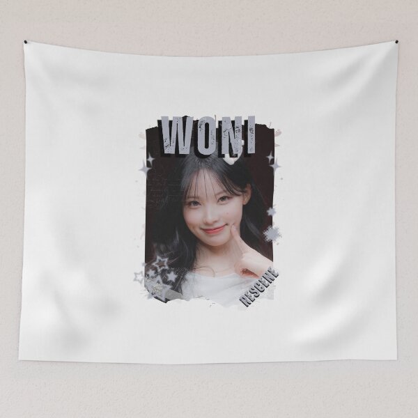 Item preview, Rescenee Woni Global Vocal KPOP Girl Group Black and White Collage Digital Art Portrait designed and sold by AJUNICE STUDIO.