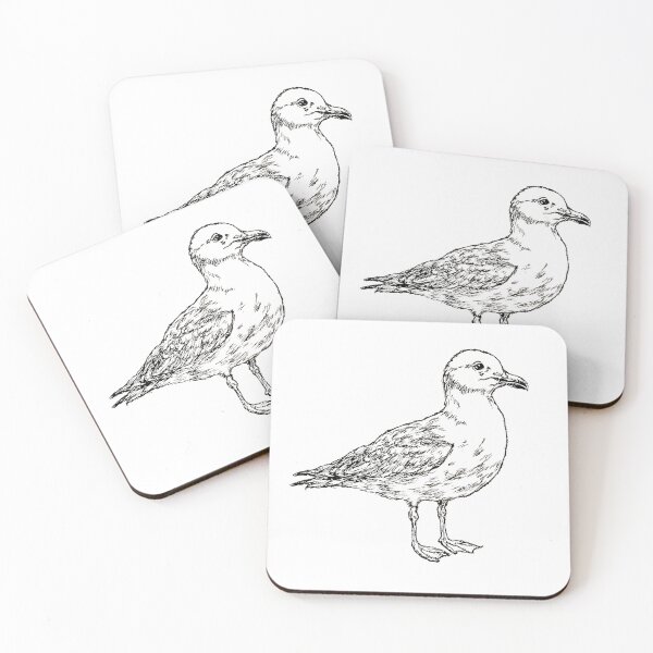Item preview, Coastal Seagull Seeking Fries designed and sold by MatildaLockwood.