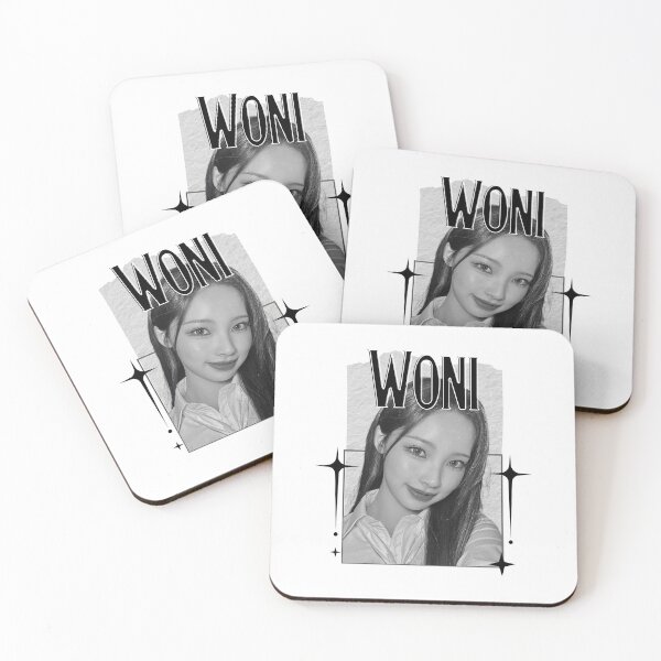 Item preview, Rescenee Woni Global Vocal KPOP Girl Group Black and White Collage Digital Art Portrait designed and sold by AJUNICE STUDIO.