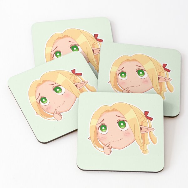 Item preview, Marcille cute elf girl thinking chibi version designed and sold by starlight02.