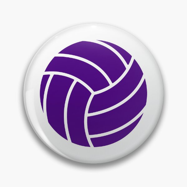 Item preview, Minimalist Dark Purple Volleyball Sports Shape Graphic designed and sold by pattern-archive.