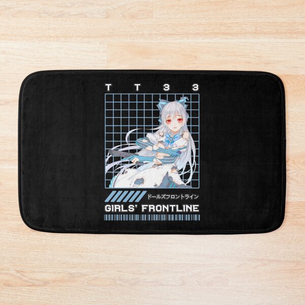 Item preview, Anime Girl With Gun & Blue Bow Graphic designed and sold by ComptonziArt.
