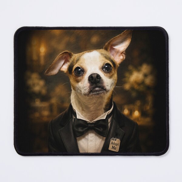 Item preview, Dressed Up and Waiting for My Forever Date - Funny Rescue Chihuahua designed and sold by RescueHeart10.