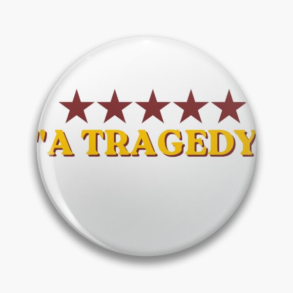 Item preview, Vintage "A TRAGEDY" movie review typography design designed and sold by Gingergarlic.