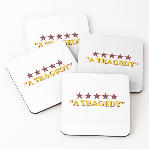 Item preview, Vintage "A TRAGEDY" movie review typography design designed and sold by Gingergarlic.