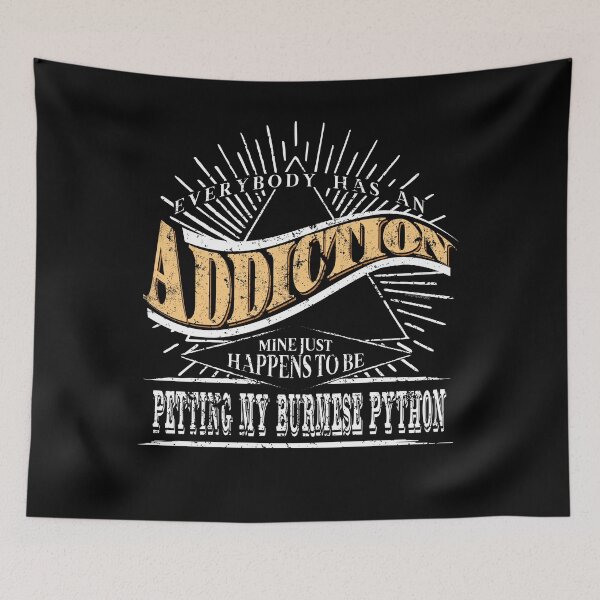 Item preview, Addiction Is Burmese Python Shirt Gift Reptile Snake Shirt designed and sold by shoppzee.