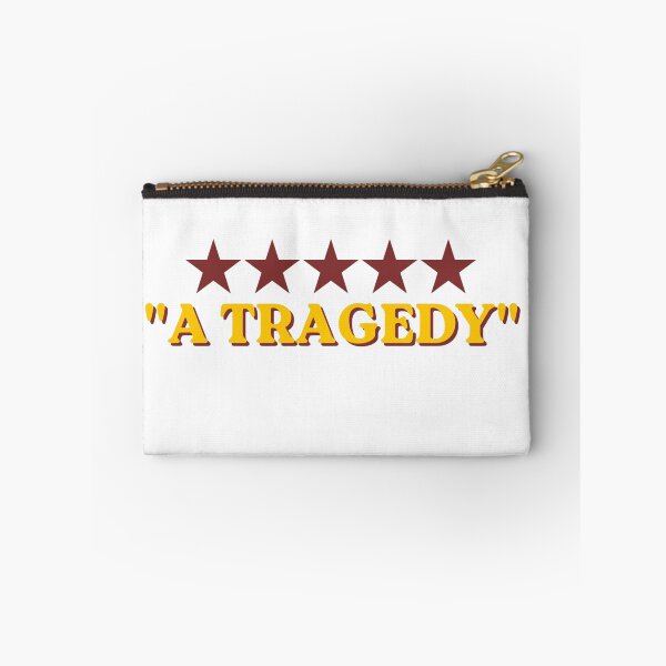 Item preview, Vintage "A TRAGEDY" movie review typography design designed and sold by Gingergarlic.
