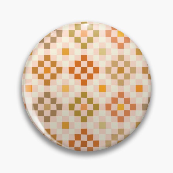 Item preview, Warm earthy autumn geometric faux quilt Cute flower patchwork motif squares designed and sold by Pravokrugulnik.