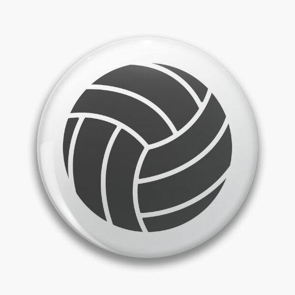 Item preview, Minimalist Dark Gray Volleyball Sports Shape Graphic designed and sold by pattern-archive.