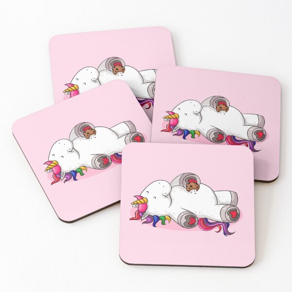 Item preview, Fat Unicorn With Cookie - Magical Unicorn designed and sold by DGMaxShop.