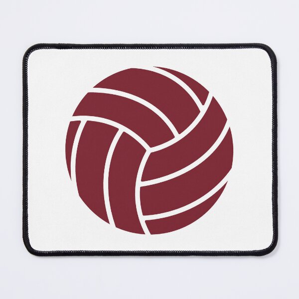 Item preview, Minimalist Burgundy Volleyball Sports Shape Graphic designed and sold by pattern-archive.