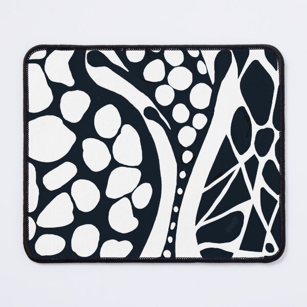 Item preview, Black and White Geometric Abstract designed and sold by Lynne Goodman Design.