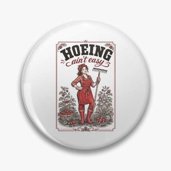 Item preview, Hoeing ain't Easy Organic Gardening designed and sold by LuminOrb.
