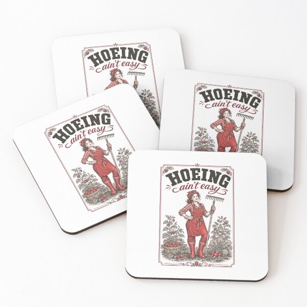 Item preview, Hoeing ain't Easy Organic Gardening designed and sold by LuminOrb.
