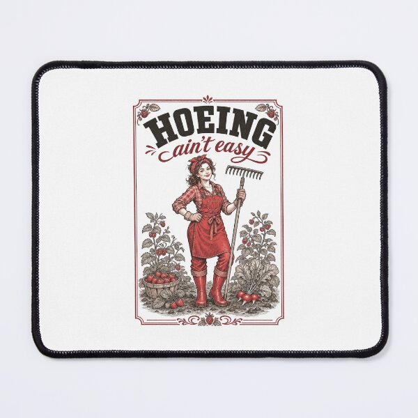 Item preview, Hoeing ain't Easy Organic Gardening designed and sold by LuminOrb.