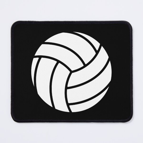 Item preview, Minimalist White Volleyball Sports Shape Graphic designed and sold by pattern-archive.