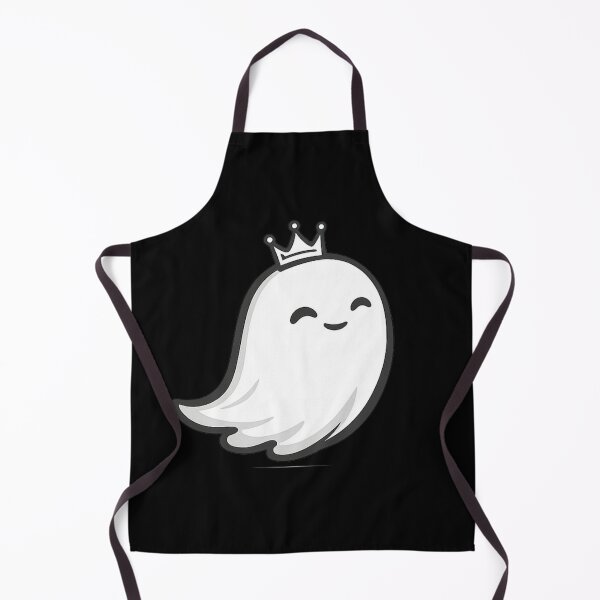 Item preview, Rey Boo Cute Ghost with Crown | Kawaii Royal Ghost Sticker designed and sold by BlackBoneArt.