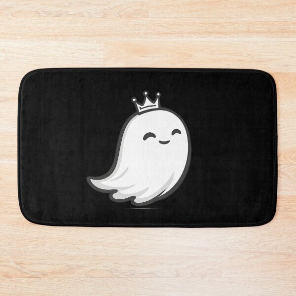 Item preview, Rey Boo Cute Ghost with Crown | Kawaii Royal Ghost Sticker designed and sold by BlackBoneArt.