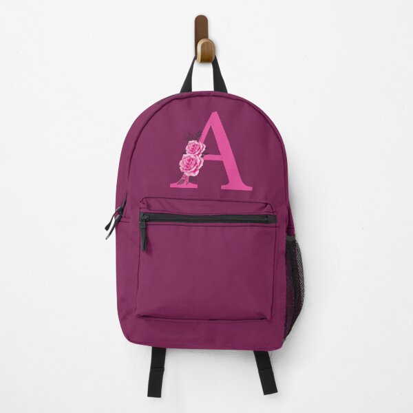 Item preview, Letter A Pink Monogram with Beautiful Roses and Floral Art designed and sold by helenostore.